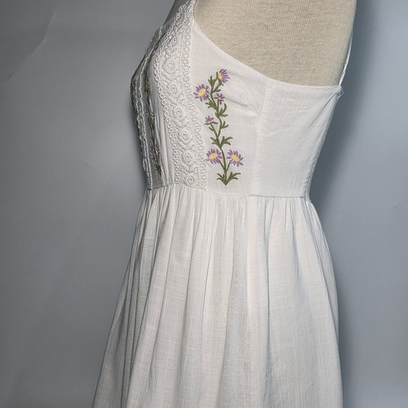 Patrons of Peace Lilly Dress XS Floral Boho Cottagecore Peasant Embroidery - Picture 7 of 10